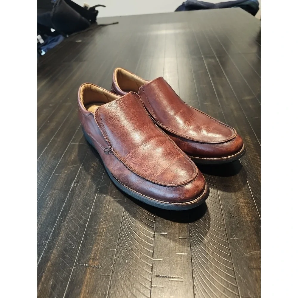 American Classic By De LaRentis Men's Loafer Handcrafted Brown Shoes Size 10 M